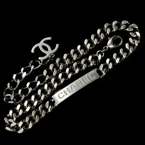 CHANEL🤍SILVER CHAIN NECKLACE! RARE! BEAUTIFUL CONDITION! LIMITED EDITION!